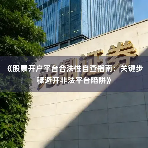 《股票开户平台合法性自查指南：关键步骤避开非法平台陷阱》