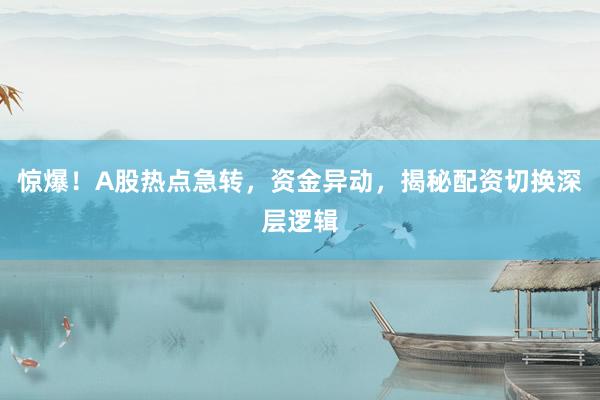 惊爆！A股热点急转，资金异动，揭秘配资切换深层逻辑