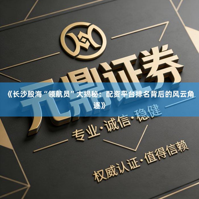 《长沙股海“领航员”大揭秘：配资平台排名背后的风云角逐》