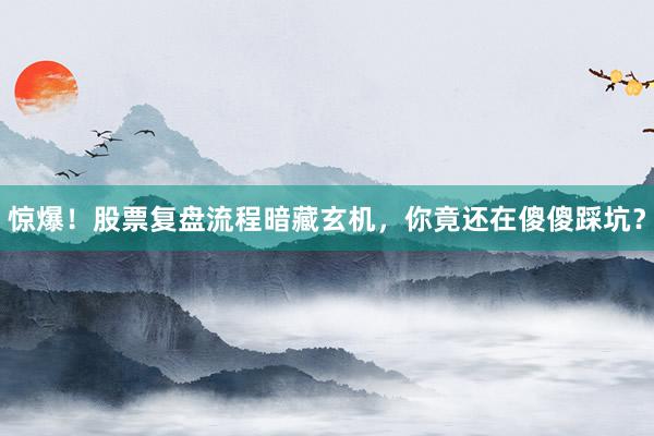 惊爆！股票复盘流程暗藏玄机，你竟还在傻傻踩坑？