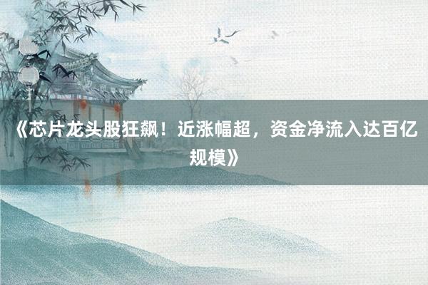 《芯片龙头股狂飙！近涨幅超，资金净流入达百亿规模》