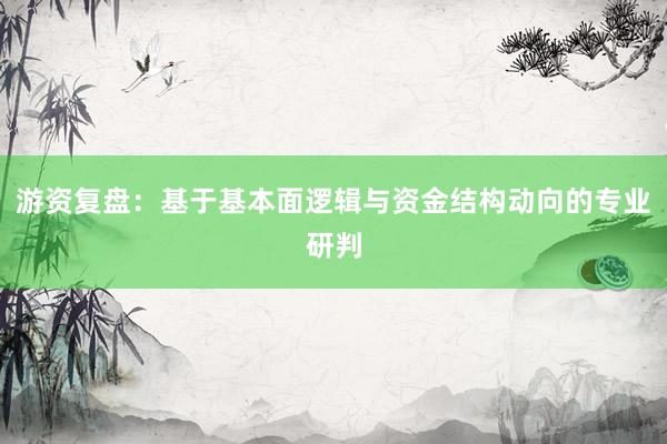 游资复盘：基于基本面逻辑与资金结构动向的专业研判