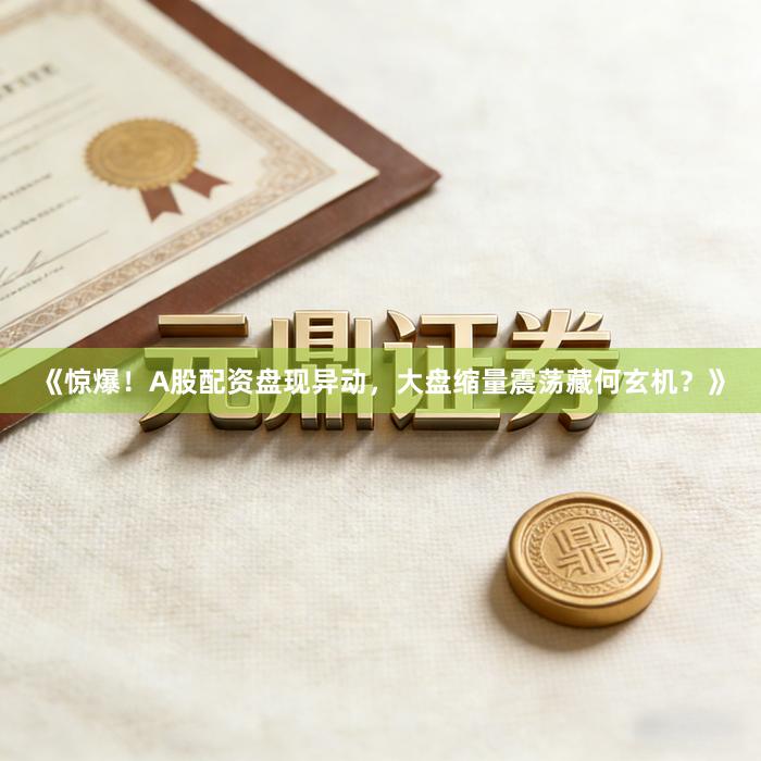 《惊爆！A股配资盘现异动，大盘缩量震荡藏何玄机？》